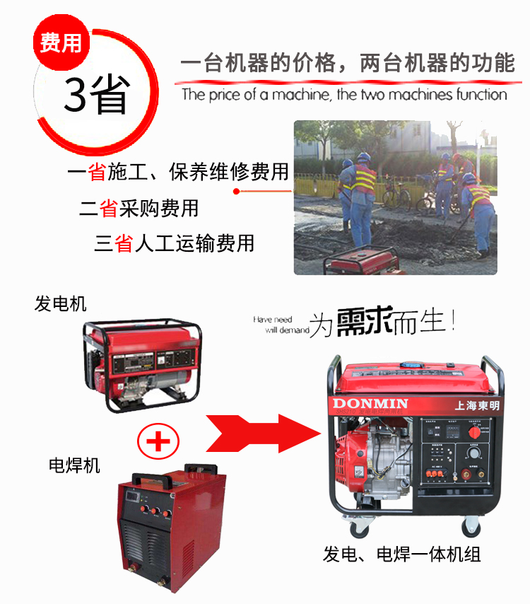 三(sān)相(xiàng)5KW汽(qì)油發電電焊一體機輔圖 三相5KW汽油發電電焊一體機輔圖