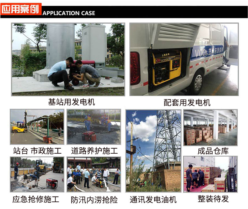 三相 6kW小型汽油發(fā)電機組應用案例 三相 6kW小型汽油發電機組(zǔ)應用案例